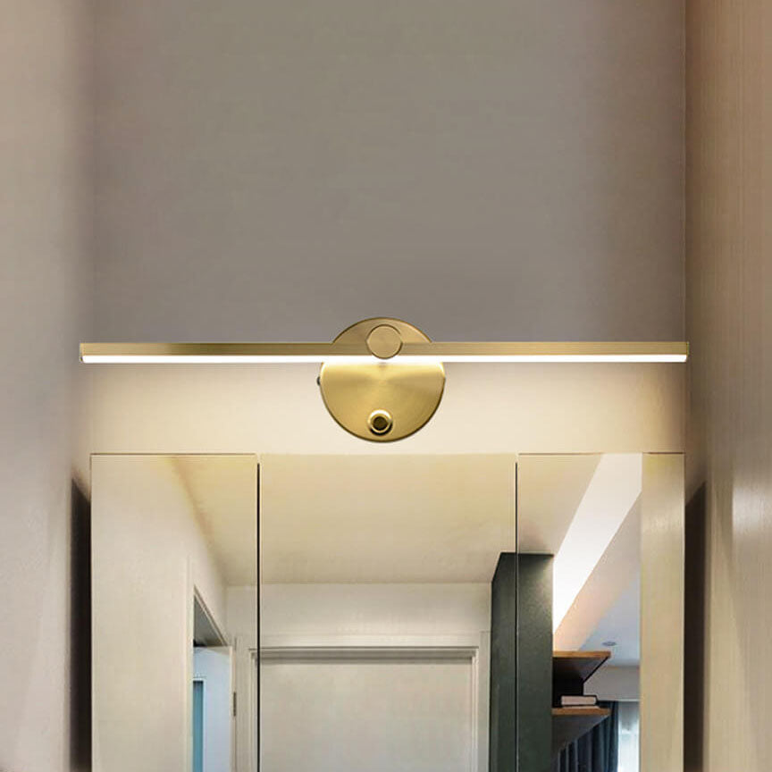Nordic Minimalist Aluminum LED Wall Sconce Mirror Lamp
