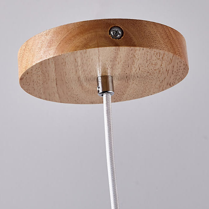 Japanese Wabi Sabi Yellow Travertine Pendant Light | 1-Light Cylinder Design