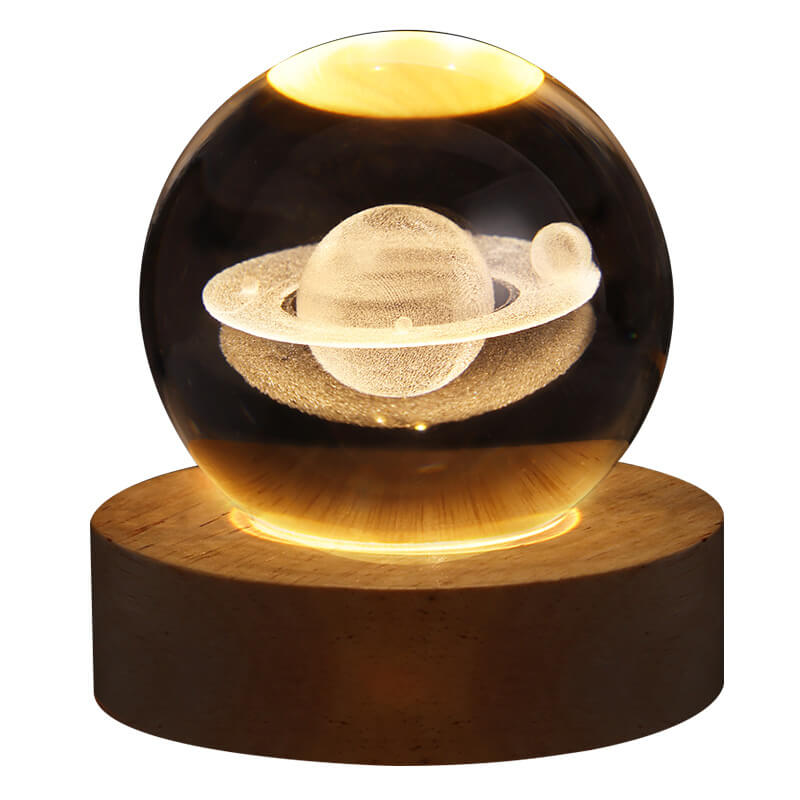 Contemporary Crystal Ball USB LED Night Light Lamp for Bedroom
