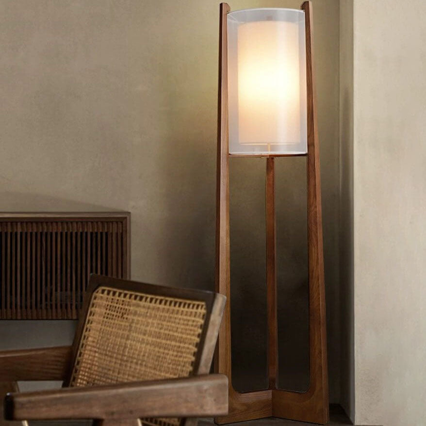 Traditional Japanese Solid Wood Brass Floor Lamp - 1-Light for Living Room & Bedroom

Elevate your space with this elegant traditional Japanese floor lamp, crafted from solid wood and accented with brass details. Perfect for living rooms and bedrooms, thi