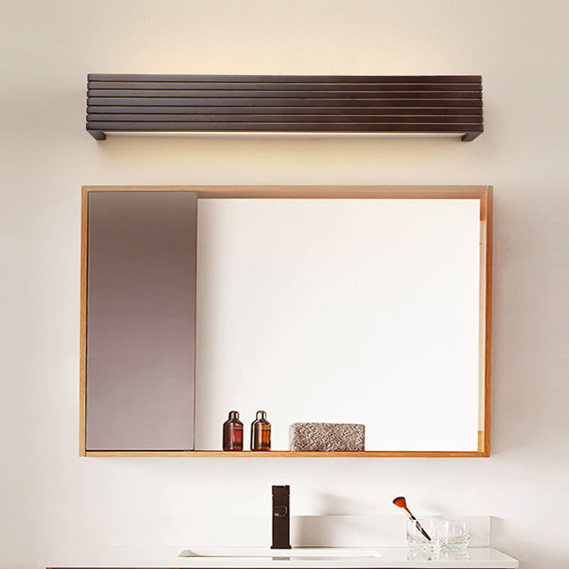 Modern Chinese Walnut Wall Sconce LED Lamp - Stylish Vanity Light Fixture