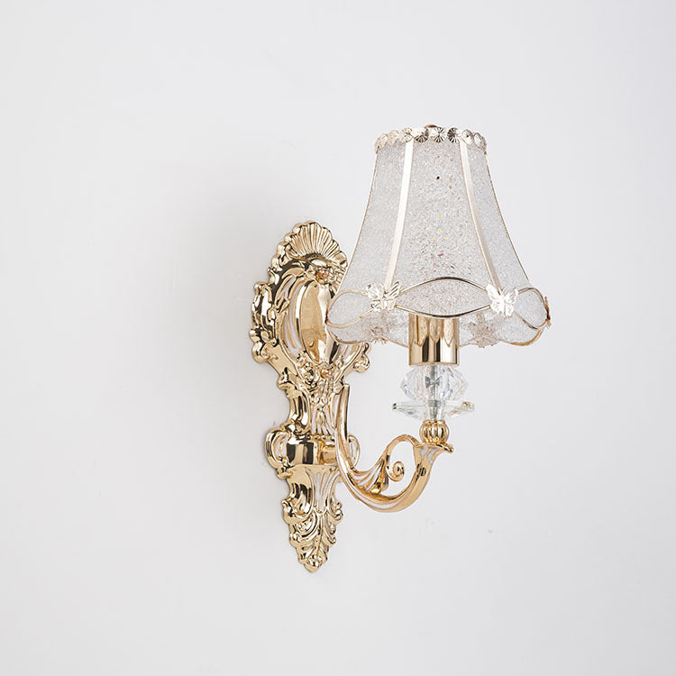 Traditional Resin Iron Conic Cylinder 1-Light Wall Sconce for Bedside