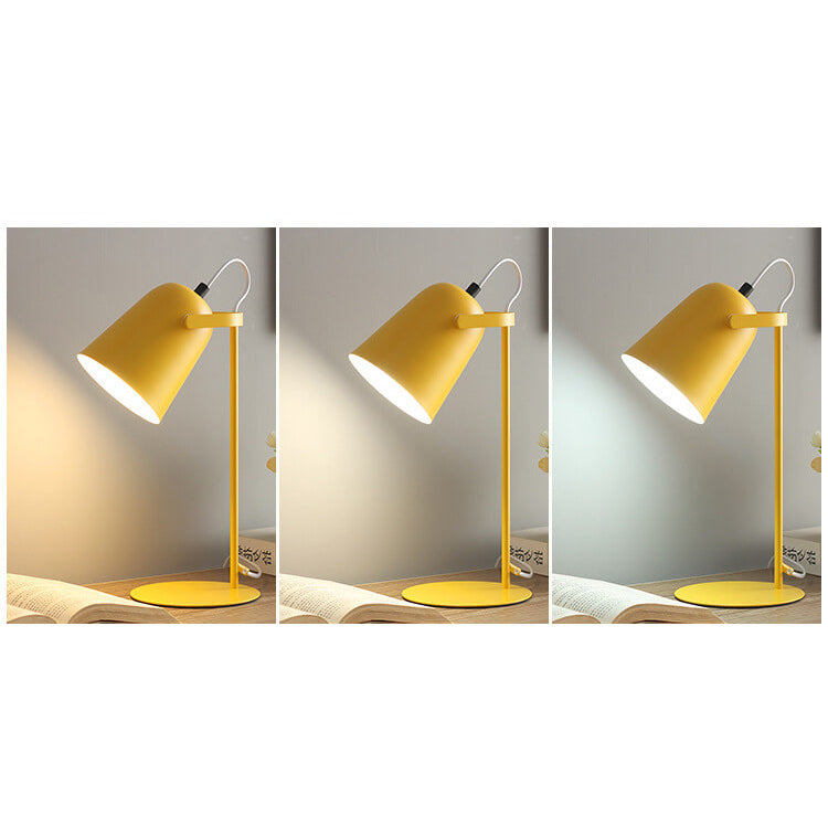 Nordic Macaroon Column Shade 1-Light Table Lamp - Modern Scandinavian Lighting, Elegant Home Decor, Stylish Nightstand Lamp, Minimalist Design, Contemporary Illumination, Bedroom & Living Room Accent, Decorative Table Light, Warm Cozy Atmosphere, High-Qua