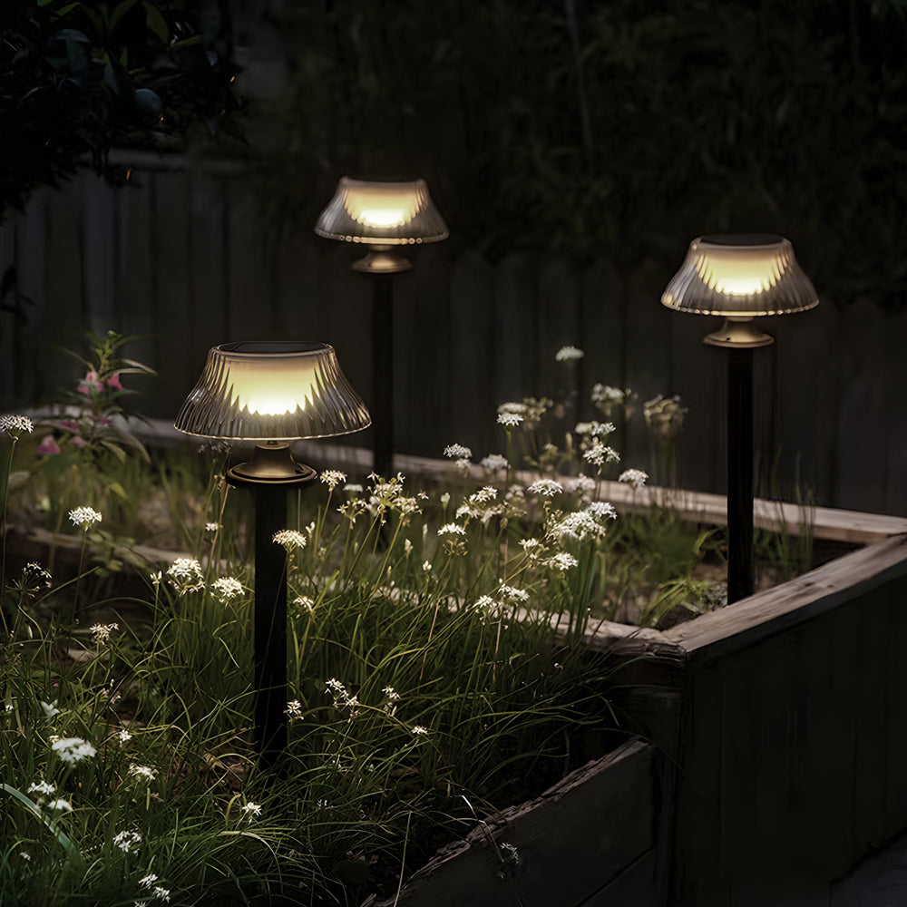 Vintage-Style Solar-Powered Waterproof Lawn Stake Light