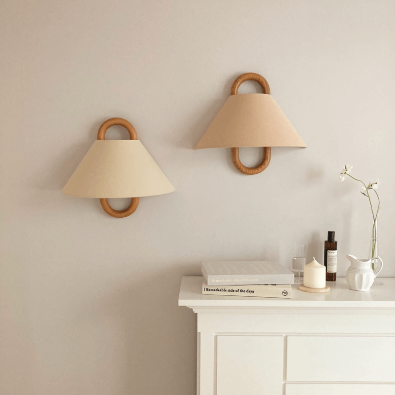 Modern Solid Wood Pleated Semi-Circle Wall Sconce - 1-Light Lamp for Stylish Decor