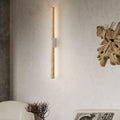 Wabi-Sabi Yellow Travertine LED Wall Sconce Lamp