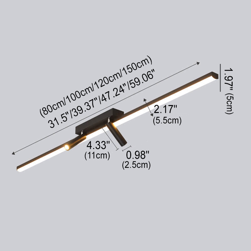 Modern Minimalist LED Spotlight Flush Mount Ceiling Light
