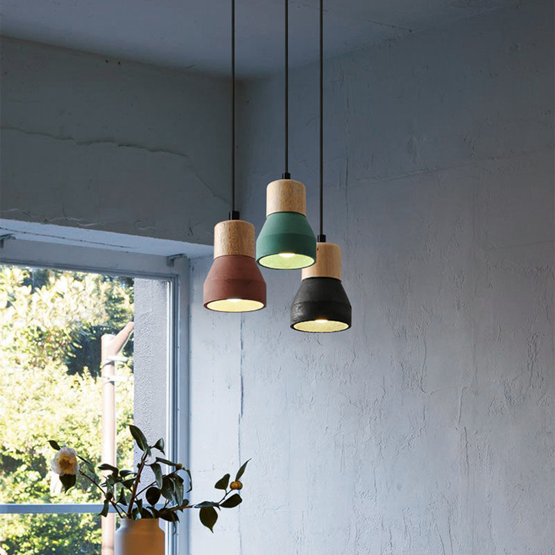 Nordic Tapered 1-Light Mini LED Pendant Light