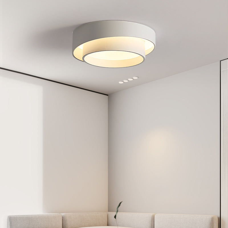 Modern Minimalist Overlapping Round LED Ceiling Light Fixture