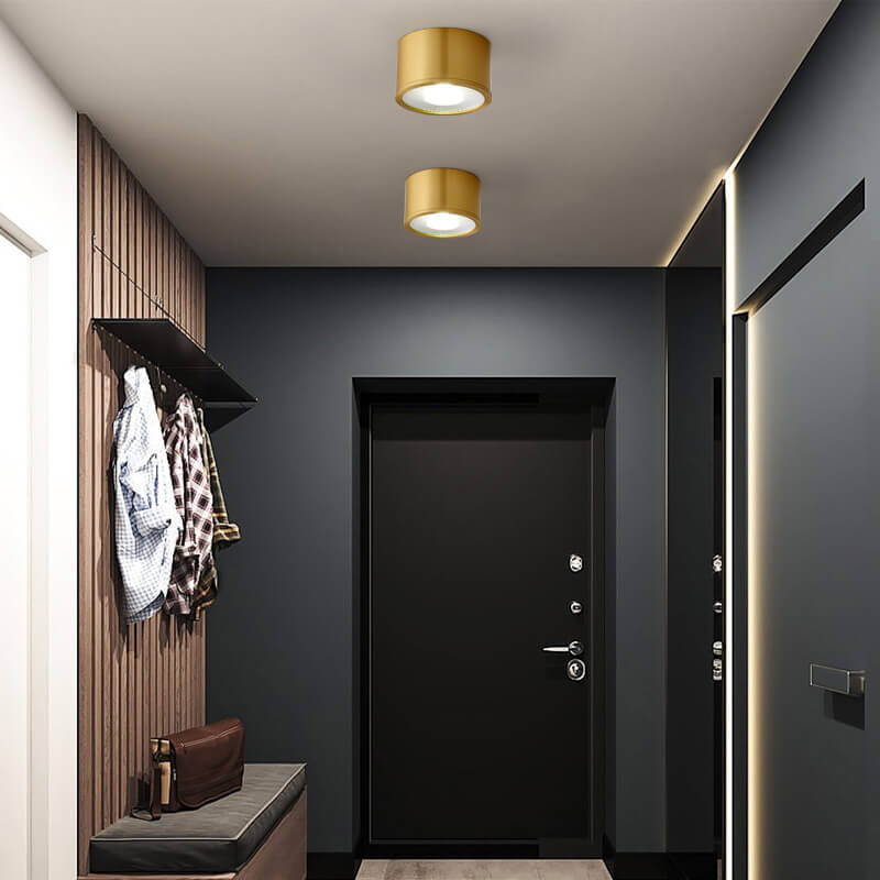 Modern Brass LED Spotlight Flush Mount Ceiling Light