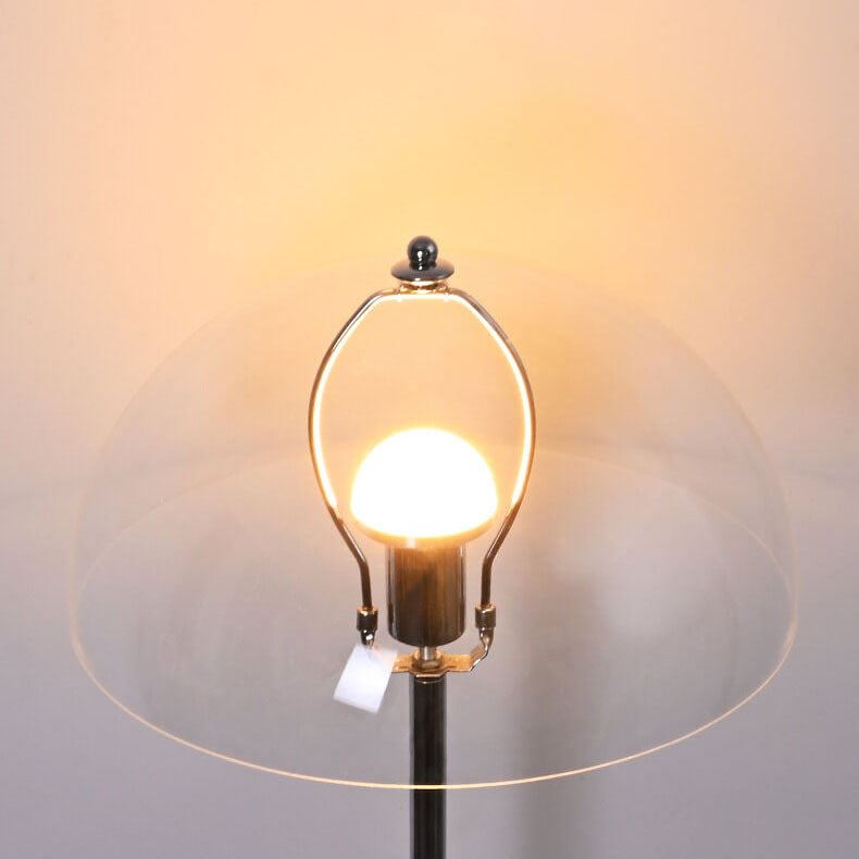 Nordic Vintage Acrylic Dome Floor Lamp - 1-Light Standing Design