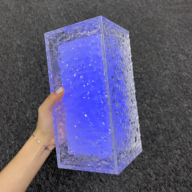 Acrylic RGB LED Ice Cube Table Lamp - Color Changing Decorative Light