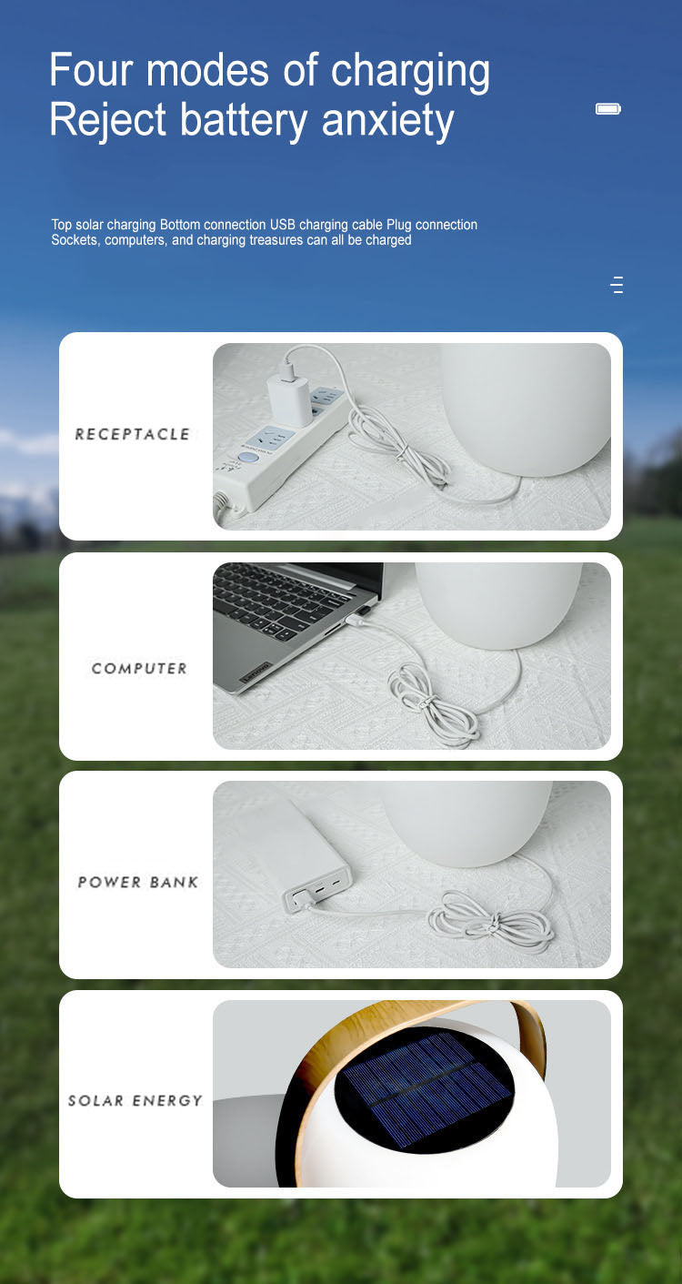 Solar Portable Basket LED Waterproof Light for Outdoor Decor