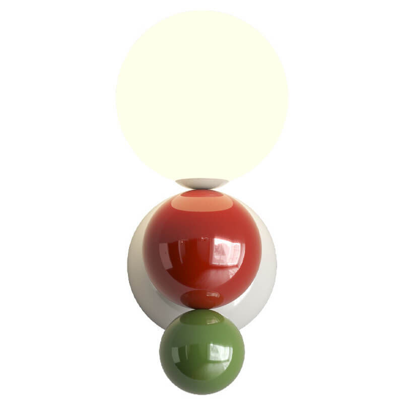 Modern Cream Style Children's Wrought Iron Sphere 1-Light Wall Sconce Lamp Nursery Lighting Fixture Kids Room Decor Soft Glow Bedroom Wall Light Fixture Cute Design for Kids Playroom Accent Lighting