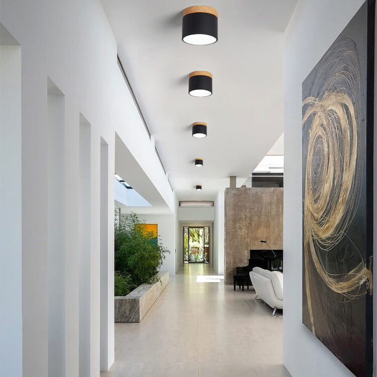 Scandinavian Macaroon LED Flush Mount Ceiling Light - Solid Color Design