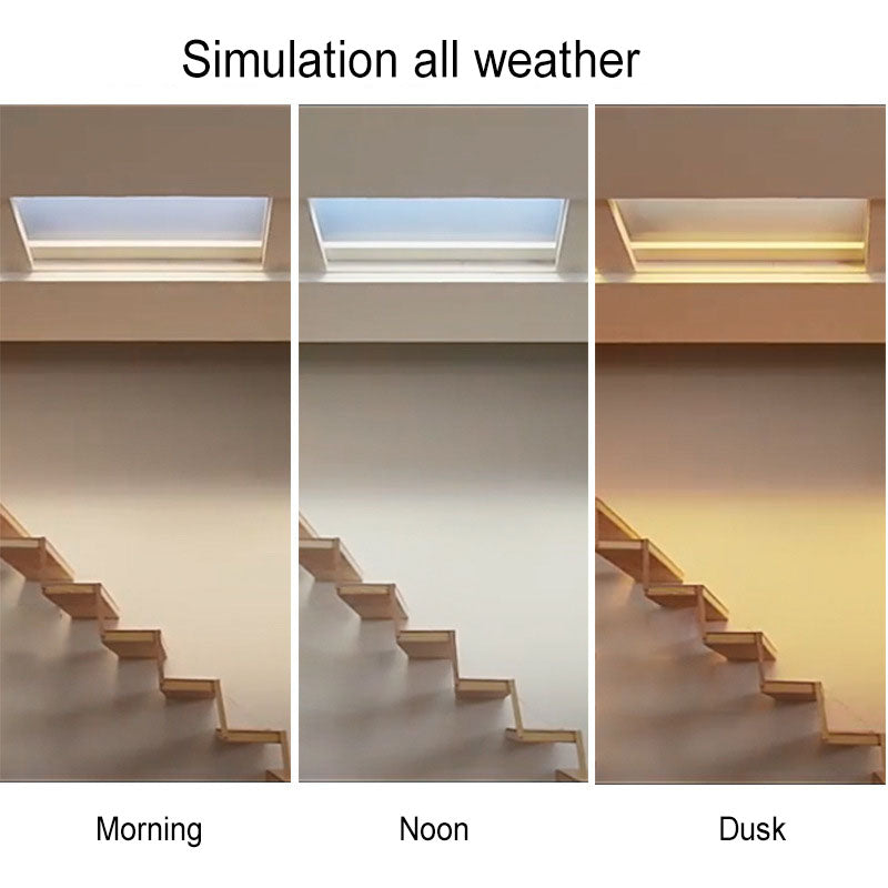 Modern Minimalist Blue Sky LED Ceiling Light - Flush Mount for Living Room