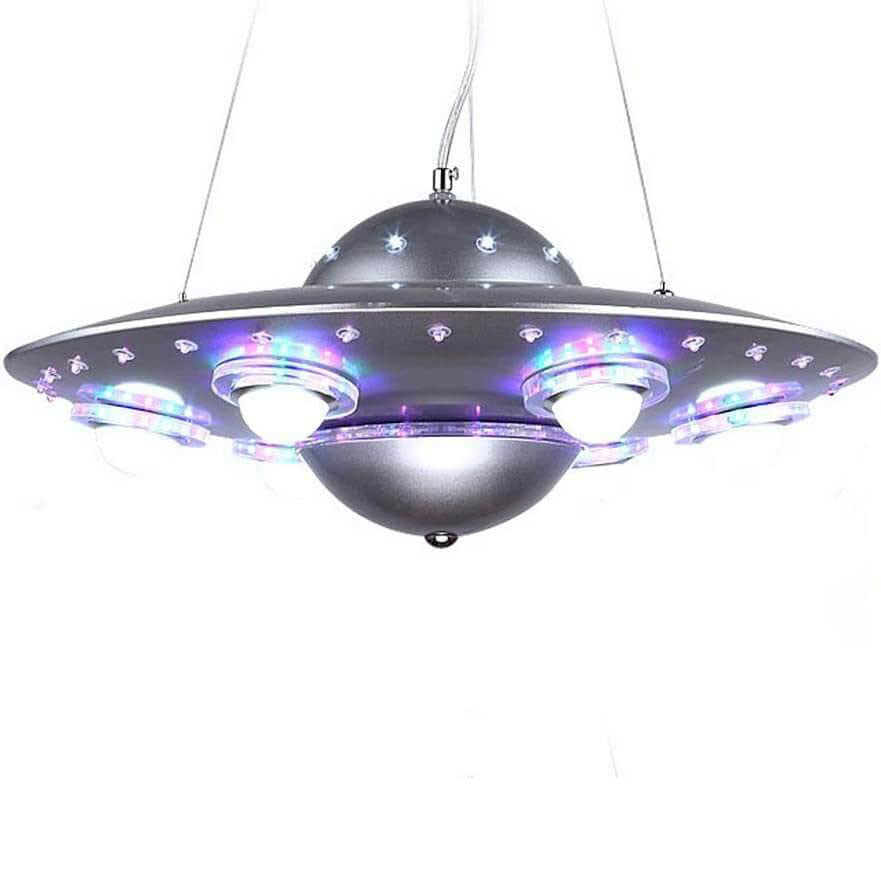 Contemporary Creative Kids Spaceship Iron Glass LED Chandelier for Bedroom Lighting, Unique Space-Themed Decor, Modern Children's Room Illumination, Fantasy LED Pendant Light for Playroom, Stylish Home Decor for Kids, Astronaut and Rocket Design Chandelie