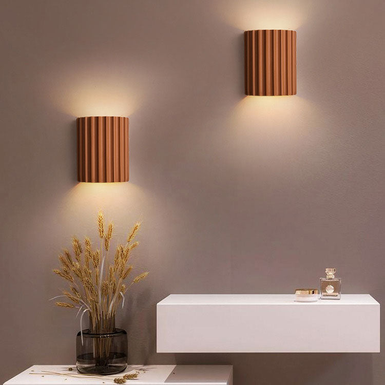 Contemporary Nordic Resin 2-Light Wall Sconce for Bedroom Lighting