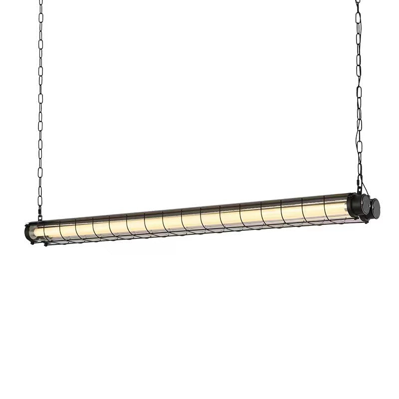 Contemporary Industrial Acrylic 1/2 Light Island Chandelier for Dining Room
