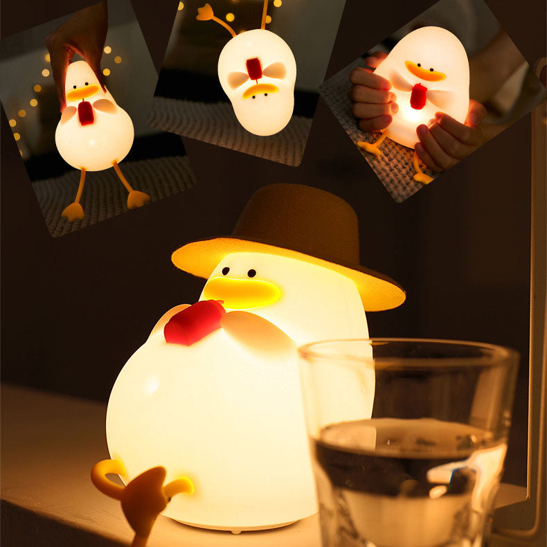 Contemporary Kids Cartoon Duck LED Night Light Table Lamp for Bedroom
