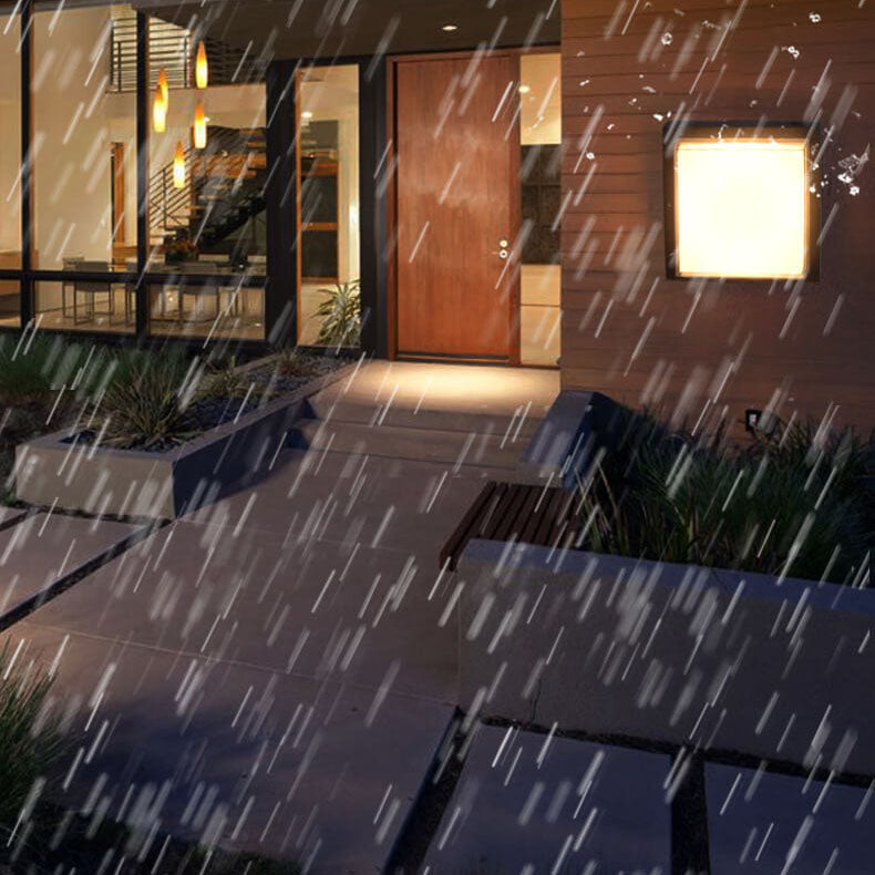 Modern Minimalist Aluminum Acrylic Induction LED Outdoor Flush Mount Light