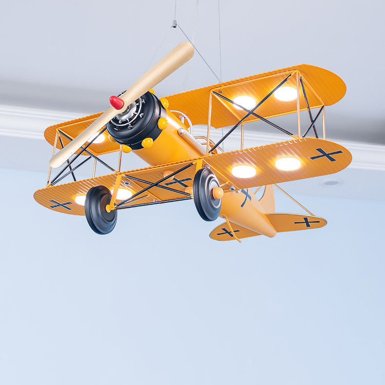 Contemporary Creative Kids Aircraft Hardware Acrylic LED Chandelier for Bedroom – Unique Aviation-Inspired Lighting, Modern Kids Room Decor, Airplane-Themed Light Fixture, Stylish Acrylic Chandelier, Beautiful Children’s Bedroom Lighting, Colorful LED Han