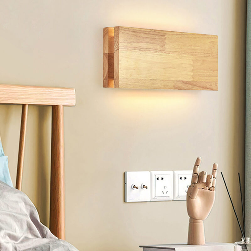 Wabi-sabi Rectangular LED Wall Sconce - Log Wood Design  

Illuminate your space with our Wabi-sabi Rectangular LED Wall Sconce. Crafted from natural log wood, this lamp embodies the beauty of imperfection. Perfect for modern, rustic, or minimalist decor,