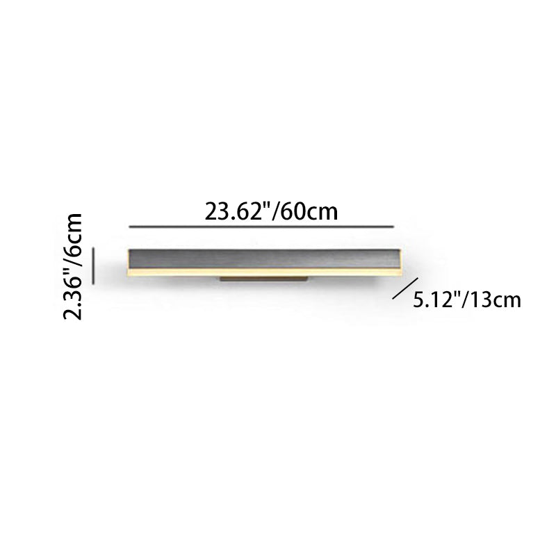 Modern Minimalist Aluminum LED Vanity Light for Bathroom Mirror Wall Sconce