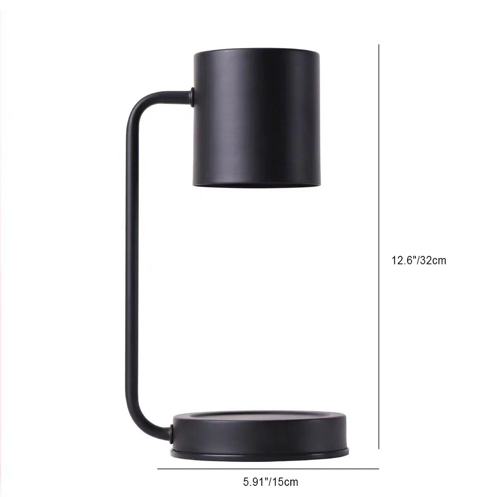 Contemporary Nordic Melting Wax Table Lamp - Iron Cylinder Shade 1-Light for Study