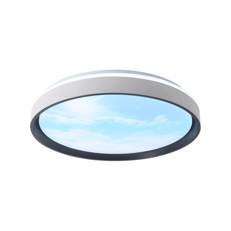 Modern Simplicity Iron Acrylic LED Ceiling Light - Round Square Rectangular Design for Living Room