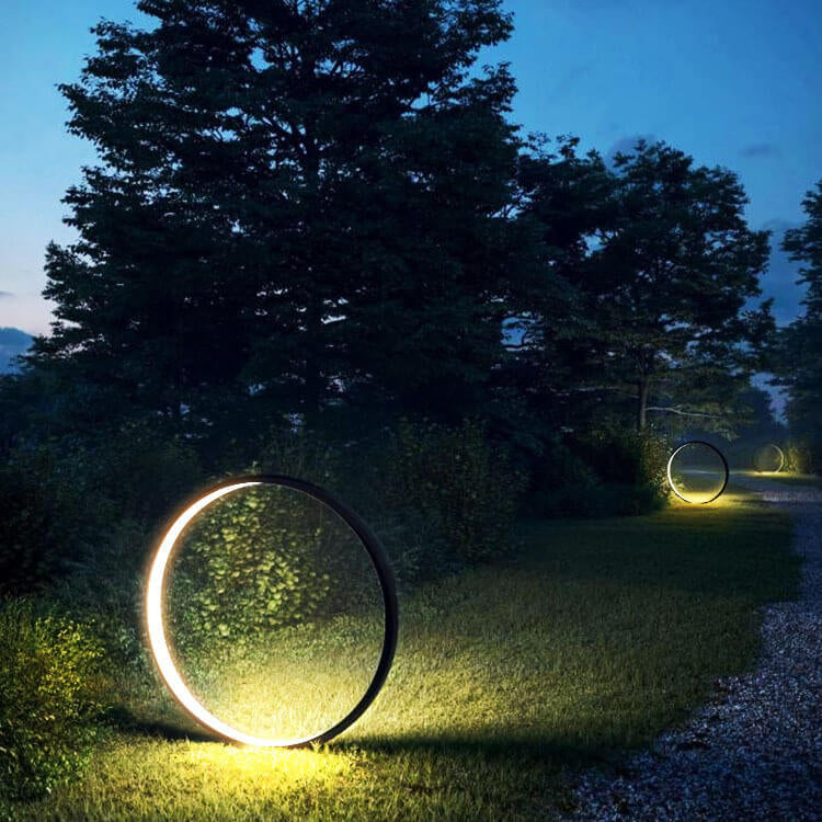 Outdoor Waterproof Acrylic LED Lawn Light with Aluminum Ring Design