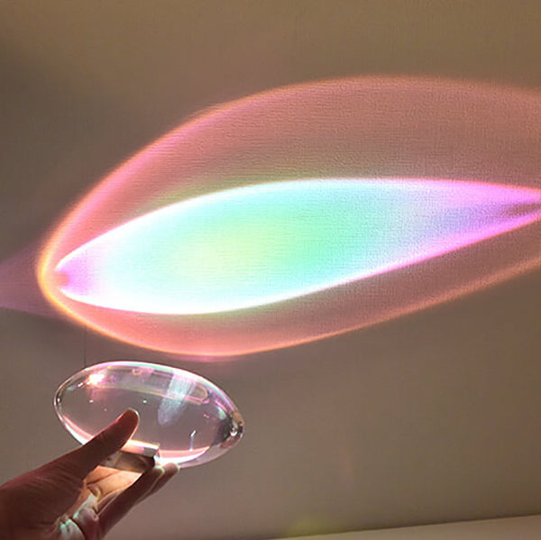 Crystal Projection Angel Eye LED Table Lamp - Decorative Night Light, Unique Home Decor, Mood Lighting for Bedroom, Artistic Projection Lamp, Gift Idea for Adults and Kids