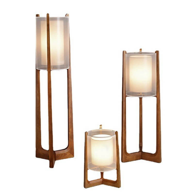 Traditional Japanese Solid Wood Brass Floor Lamp - 1-Light for Living Room & Bedroom

Elevate your space with this elegant traditional Japanese floor lamp, crafted from solid wood and accented with brass details. Perfect for living rooms and bedrooms, thi