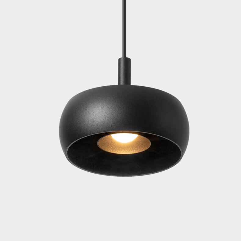Nordic Minimalist Dome Aluminum LED Pendant Light Retractable