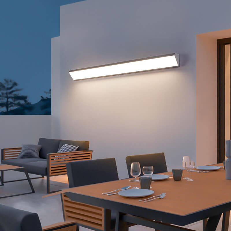 Modern Minimalist LED Wall Sconce - Aluminum Acrylic Waterproof Indoor Outdoor Lamp