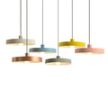Modern Minimalist Aluminum Disc Pendant Light for Living Room
