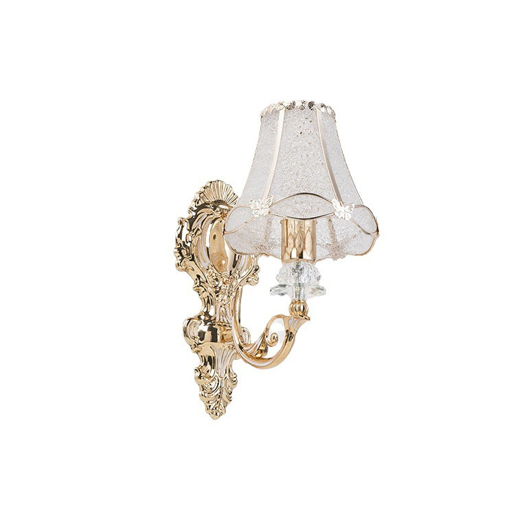 Traditional Resin Iron Conic Cylinder 1-Light Wall Sconce for Bedside