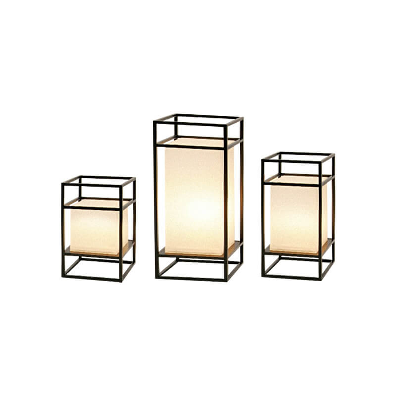 Japanese Tatami Rectangular Iron Floor Lamp - 1-Light Design for Elegant Home Decor