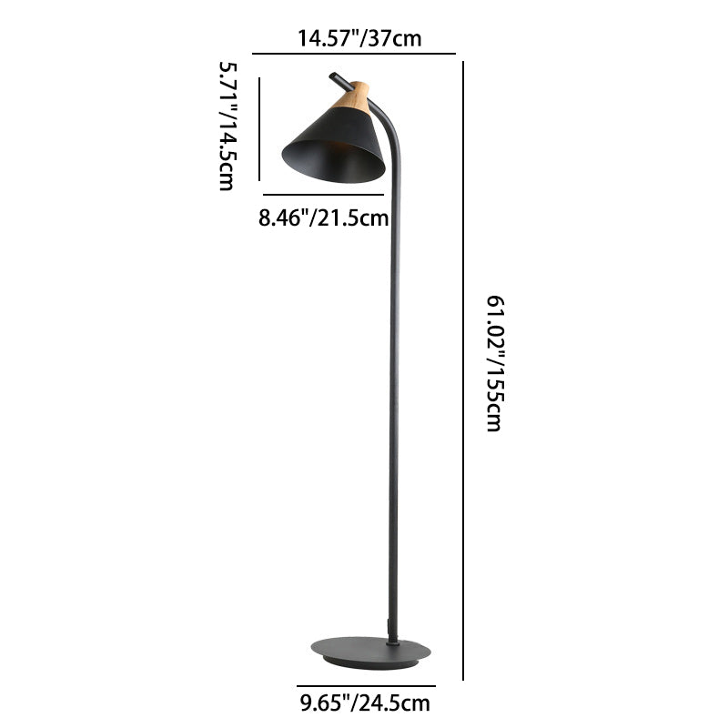 Contemporary Nordic Macaron Floor Lamp - 1-Light Metal Design for Living Room