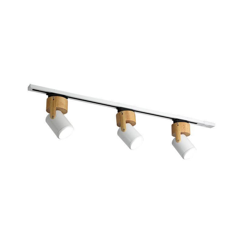 Modern Minimalist LED Track Light - 3-Light Flush Mount Ceiling Fixture for Living Room & Bedroom