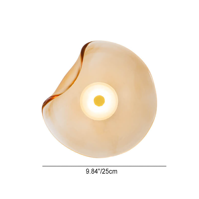 Nordic Minimalist Round Glass LED Wall Sconce Lamp
