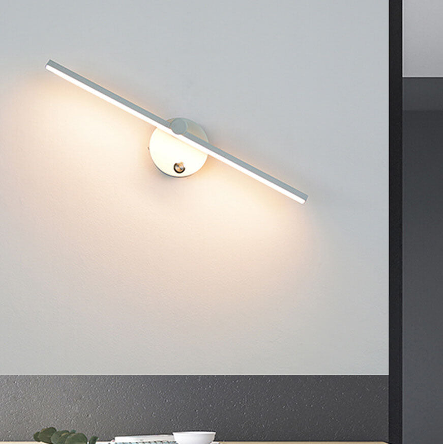 Nordic Minimalist Aluminum LED Wall Sconce Mirror Lamp