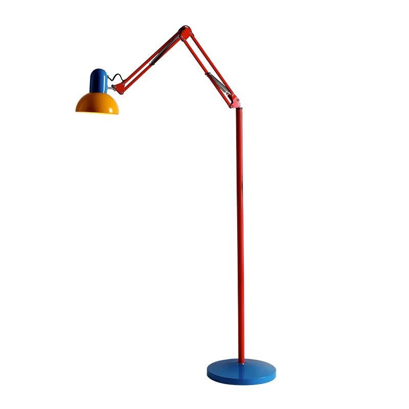 Modern Simplicity Iron Half Circle Floor Lamp - 1-Light for Bedroom
