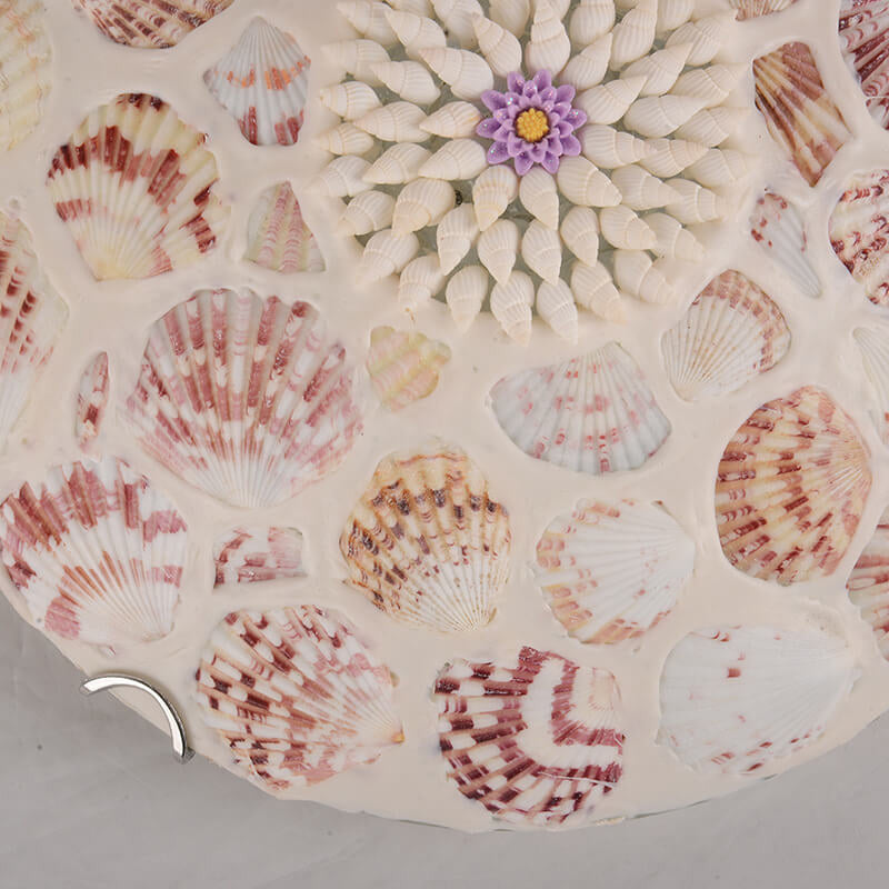 Mediterranean Shell Art LED Flush Mount Ceiling Light