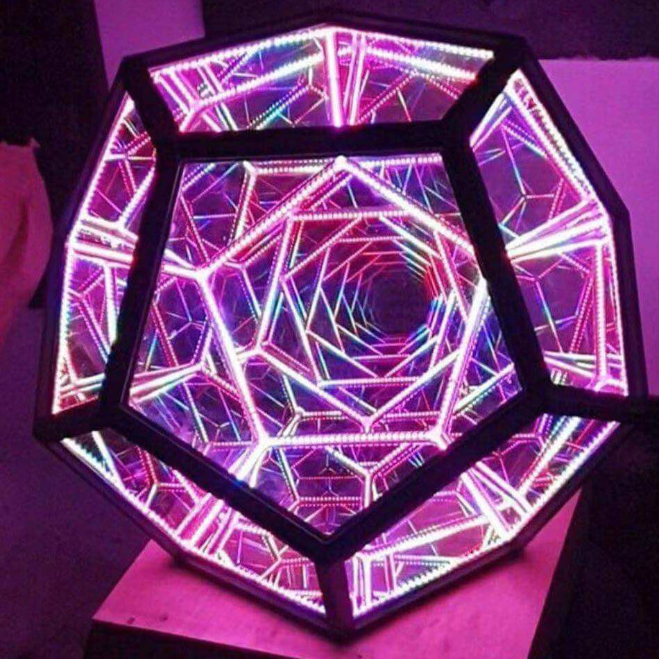 Infinity Dodecahedron LED Night Light Art Lamp for Home Décor