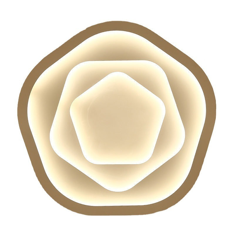 Modern Rose Shape LED Flush Mount Ceiling Light - Romantic Lighting Design for Home Decor