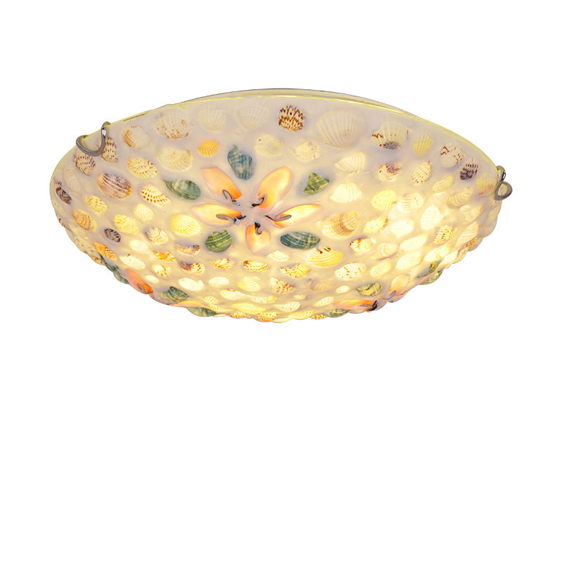Contemporary Scandinavian Round Shell Flush Mount Ceiling Light - 2/3/4 Light for Living Room

Elevate your living space with this stylish Contemporary Scandinavian Round Shell Flush Mount Ceiling Light. Featuring a unique design with a blend of iron and