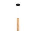 Modern Minimalist Oak Wood Pendant Light for Living Room & Bedroom