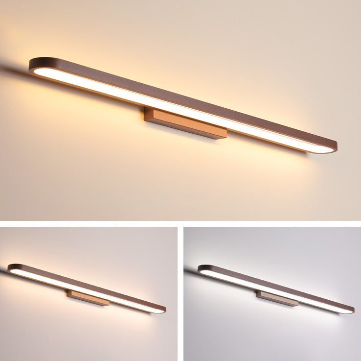 Modern Minimalist Circular LED Vanity Light Mirror Sconce for Bathroom