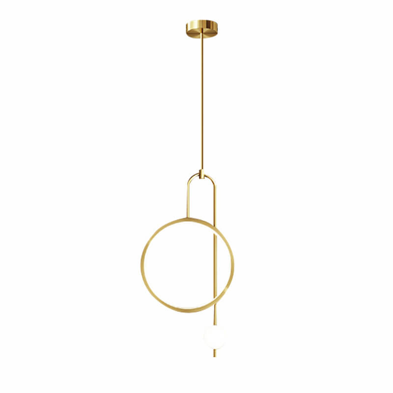 European Minimalist Circular Acrylic LED Chandelier - Light Luxury Design